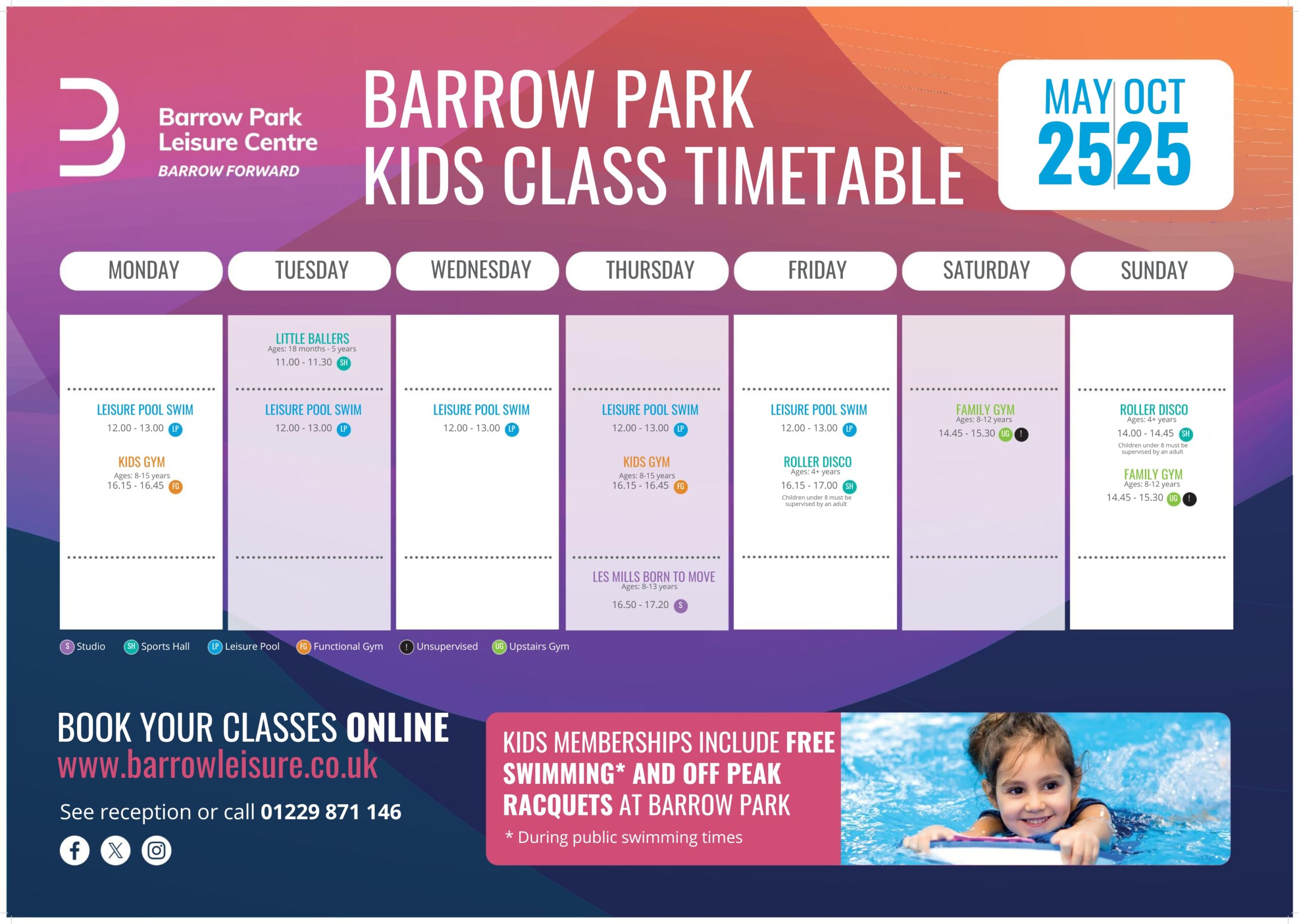 kids class time table